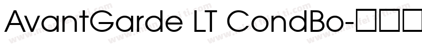 AvantGarde LT CondBo字体转换